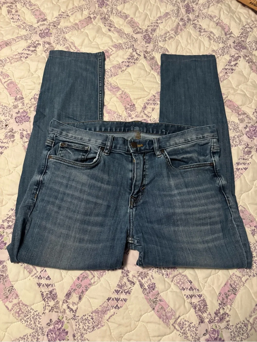 Banana Republic Dark Blue Straight-Leg Jeans